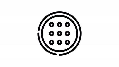 Animated Pattern Lock Screen Security Icon Animation