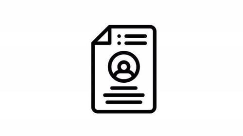 profile line icon animation