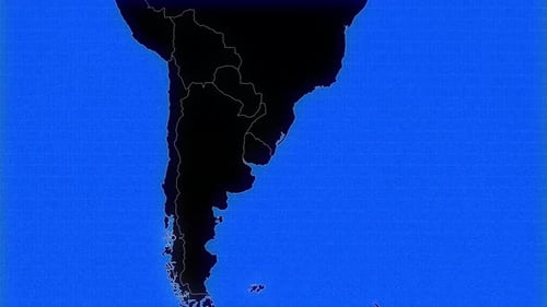 Animated World Map Zoom to Uruguay for Business Presentations