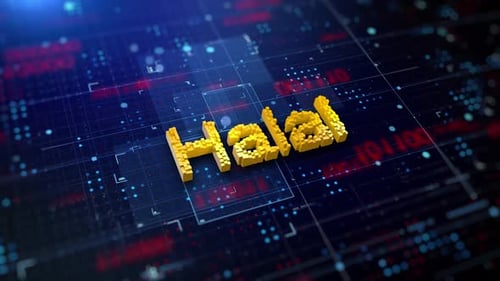 Verpixeltes Wort Halal