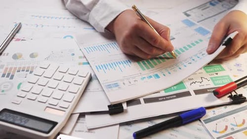 Business Finance Investment Financial Report