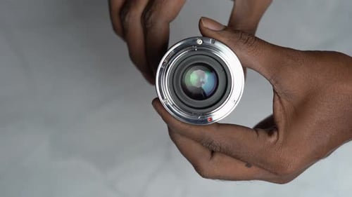 Camera lens Shutter Opening And Closing wide view