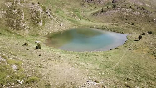 Small lake in the mountains