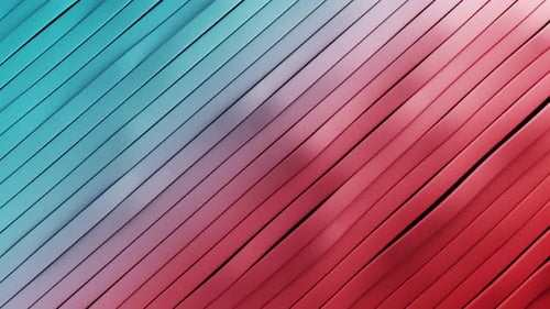 Abstract Surface of Multicolored Waving Lines Background 3d Loop