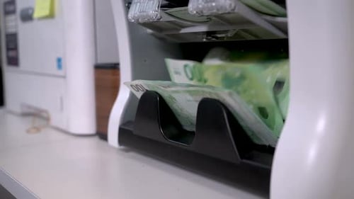 Money Counter Machine Sorting Euro Currency