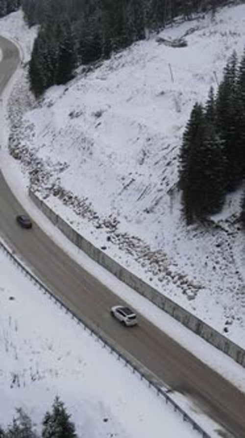Snowy Car Drive