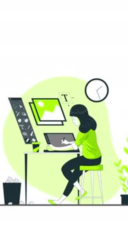 Freelance Designer Vertical Animation