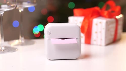 Mini Sticker Printer Prints Heart Sticker