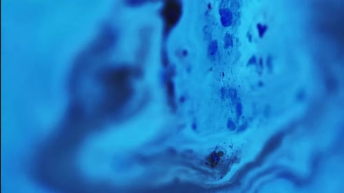 Blur Ink Fluid Blend Flow Art aus Acryl, flüssig, blau