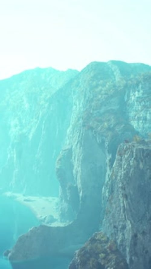 A Majestic Mountain Reflected in a Serene Lake