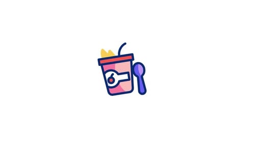 Animiertes Joghurt-Symbol