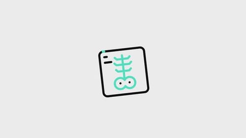 Animiertes Symbol für Knochendichte
