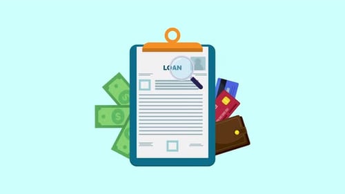 Formulario de solicitud de préstamo para financiación, documentos de crédito bancarios, necesidades personales empresariales y uso financiero