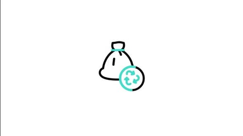 Icono animado de reciclaje