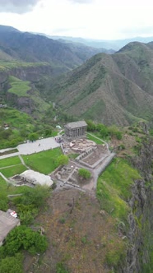 Ancient Temple Overlook in Armenia