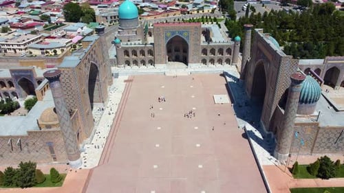 Registan Square in Samarkand Uzbekistan