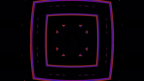 3D-Rendermuster, Filmmusik Hintergrund, zufällige Linien und Farben, Loop3