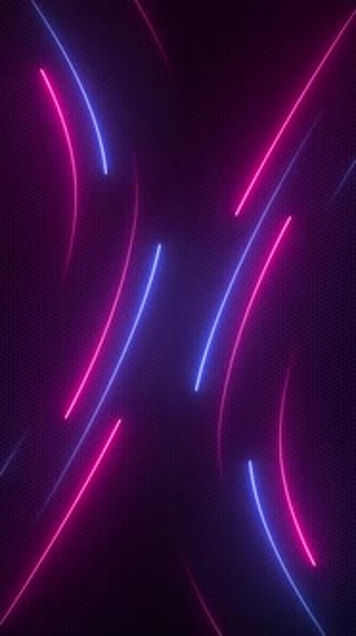 Vertical Video - Neon Gaming Technology Motion Background