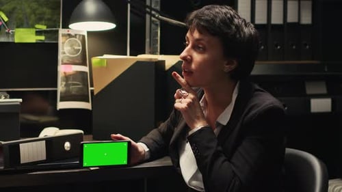 Criminal Investigators with Greenscreen