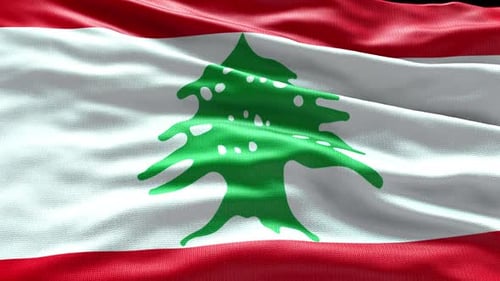 Waving Flag of Lebanon: Realistic National Symbol Animation