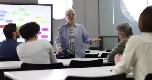 Mature students on adult education course