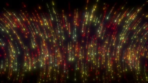Festive Glowing Particle Trails Abstract Motion Background