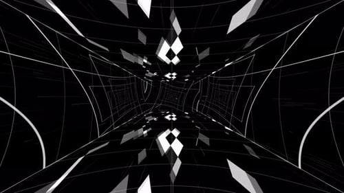 Dynamic Abstract Geometric Tunnel Seamless Loop