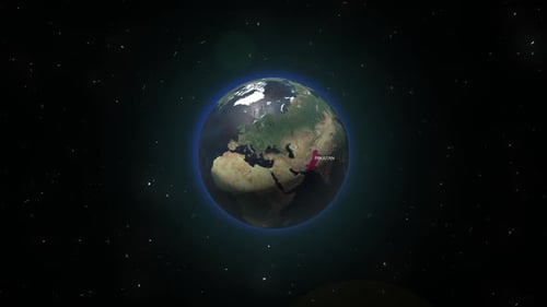 Earth Zoom From Space To Pakistan