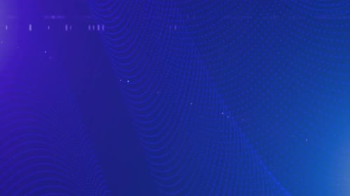 Abstract Blue Dotted Wave Pattern Background Animation