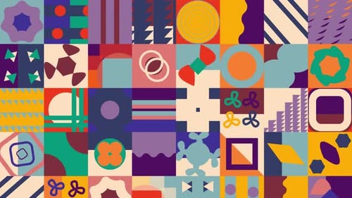 Geometrischer animierter Hintergrund