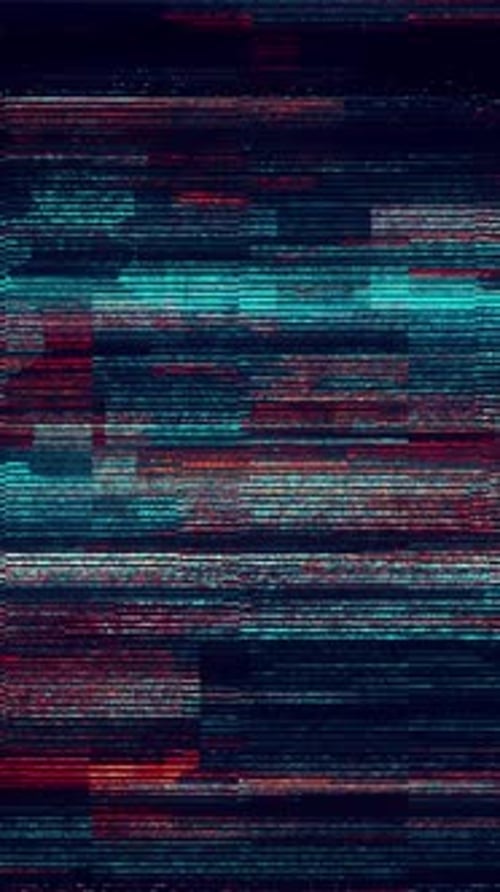 Seamless Glitch Effect Digital Looping Animated Background