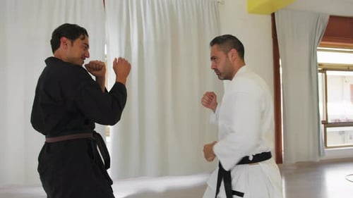 Karate School For Adult Men Defense