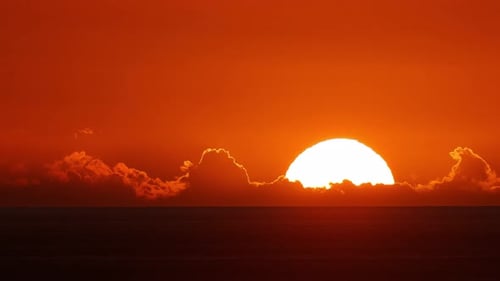 Hawaii Sunset Time Lapse Ocean