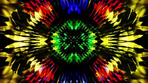 Égaliseur Kaléidoscope Rainbow Disco Vj Loop pour fond de fête musicale