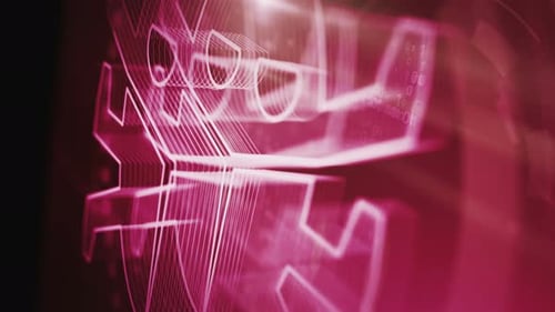 Concept numérique en boucle de symbole d'attaque numérique contre un ver de cybersécurité