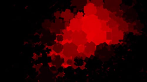 Dynamic Red Geometric Shapes Abstract Background Loop