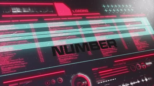 Digital Data Background Number