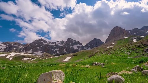 Zeitraffer Bewölkte Landschaft