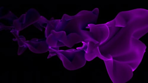 Abstract Purple Fluid Flow Background Animation