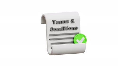 3D Animation Terms And Conditions Scroll