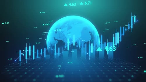 Global Financial Market Growth Concept