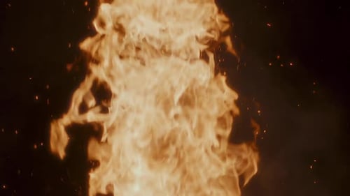 Burning Fire Flames Firemplace Close Up