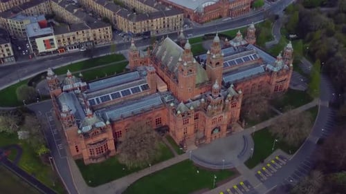 Above the Historical Tapestry: Spectacular Views of the Aerial Old Town 4K