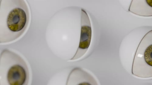 Eyes 3D Loop Reaction Animation