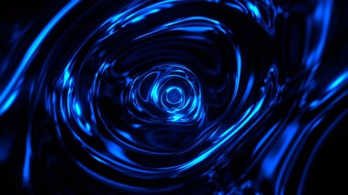 Blue Futuristic Fluorescent Liquid Plasma Background Vj Loop In 4K