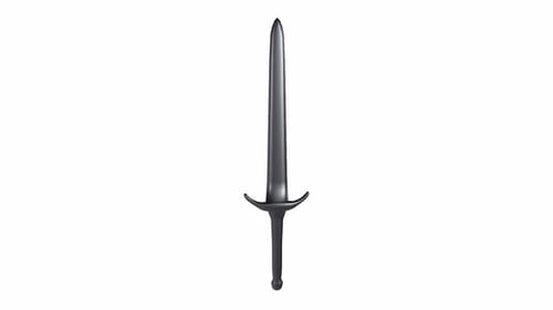 Sword 3d weapon object rotating loop