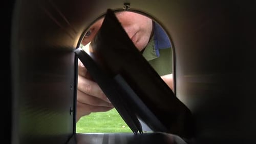 Man Getting Mail Bills