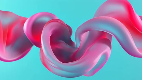 Vibrant Fluid Abstract Morphing Loop Animation