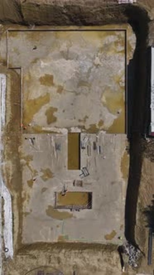 Vertical Video Fa Ade Work and Balcony Glazing Advance Alongside Foundation Preparation