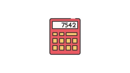 Calculator icon animation